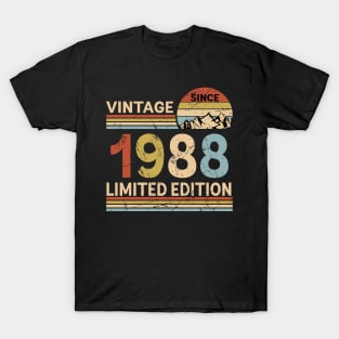 Vintage Since 1988 Limited Edition 35th Birthday Gift Vintage Men's T-Shirt